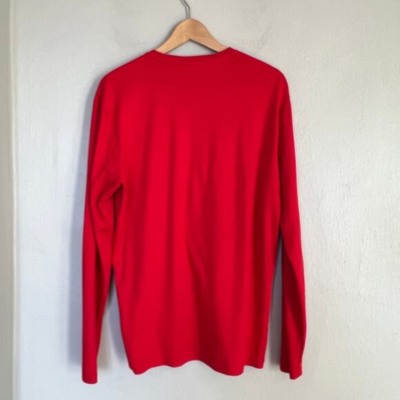APPLE STORE Shirt Lot of 2 Men's Red Mac Employee Uniform Long Sleeve Tee Size L - Picture 6 of 13